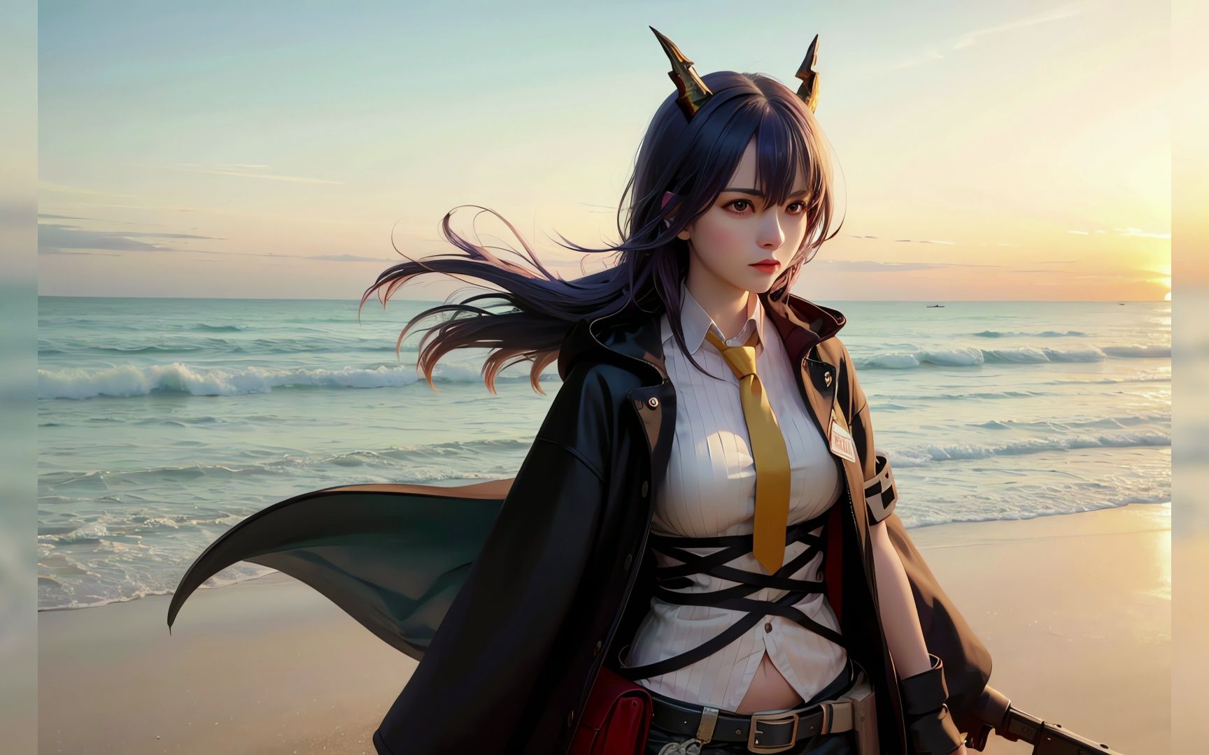 【ai绘画】明日方舟 陈 这样的少女谁看了谁不爱?4k画质