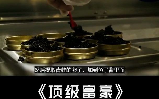 [图]纪录片：亿万富翁们的饕鬄盛宴，脑洞大开，鱼子酱里掺青蛙卵，价格不是问题，稀有就行