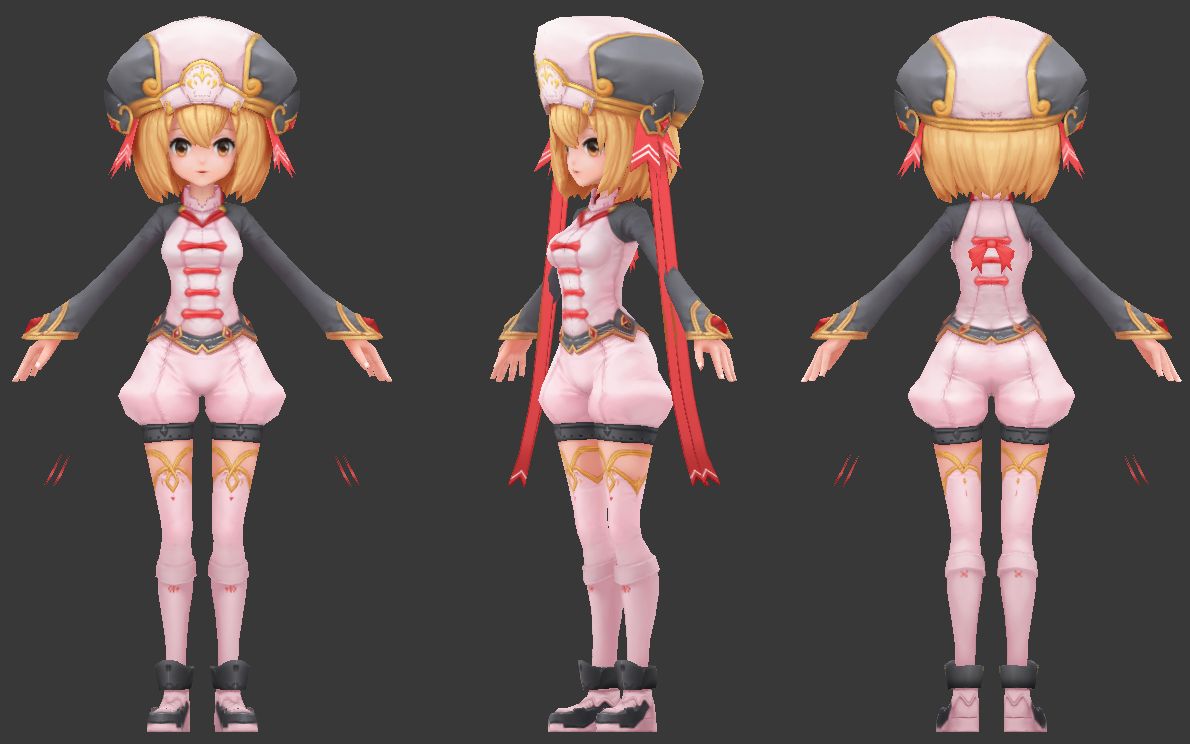 游戏中常用的角色制作方法_3d化的二次元风格2_哔哩哔哩 (゜-゜)つロ