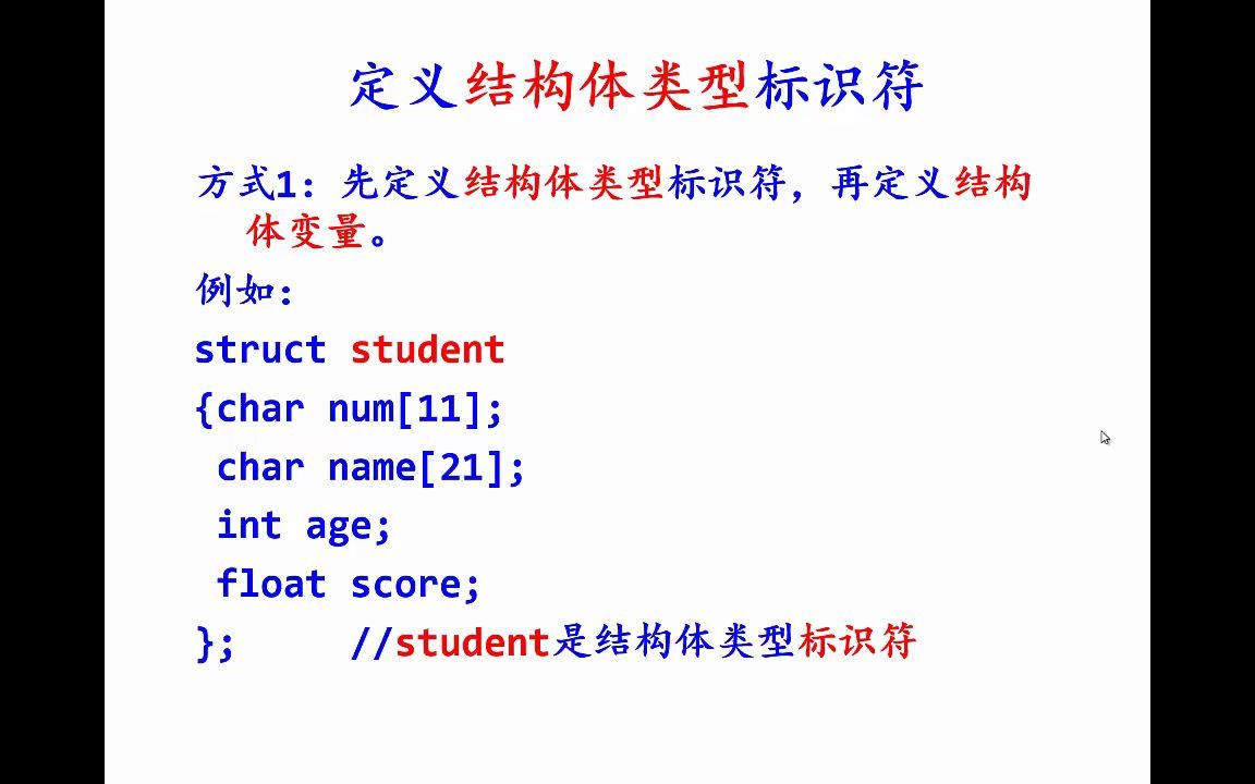 C语言—结构体变量与类型哔哩哔哩bilibili