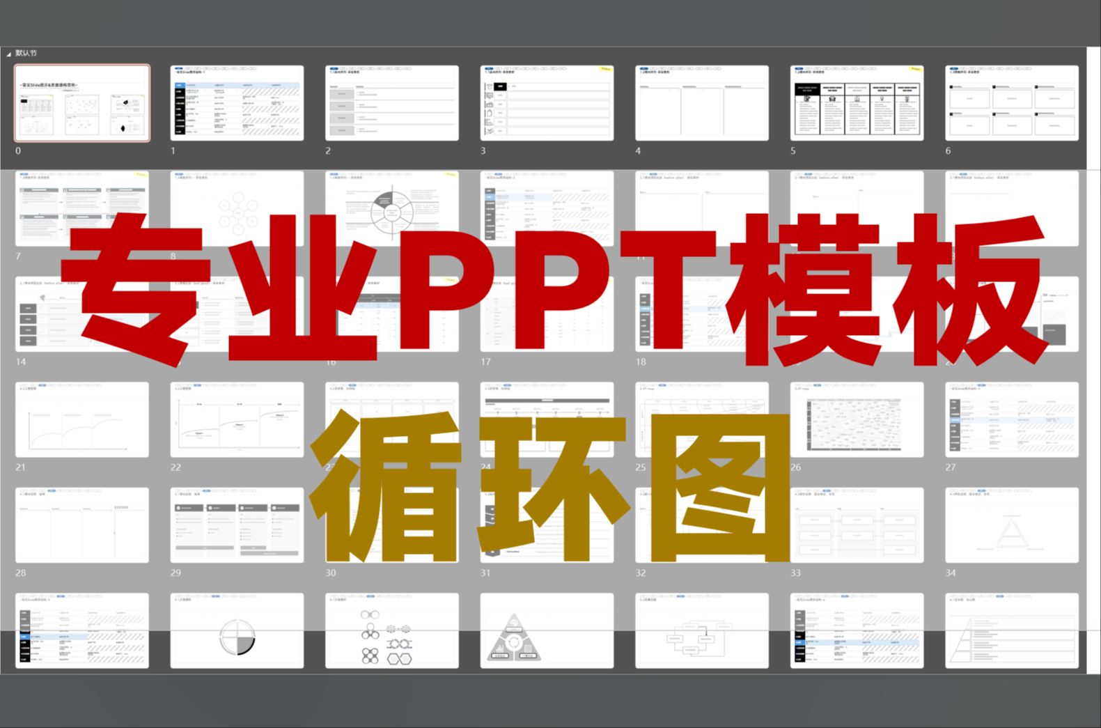 【PPT图示手册】之5.循环图哔哩哔哩bilibili