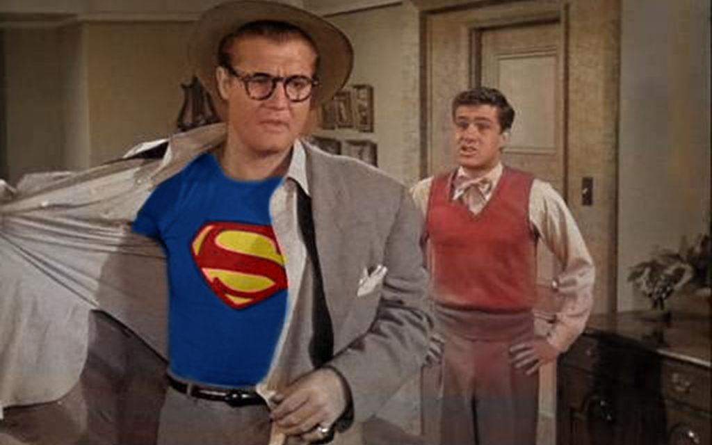 [图]搬运：吉米奥尔森唤醒失忆的超人：1952版《超人的冒险The Adventures of Superman》片段