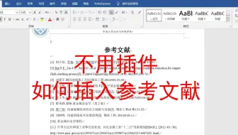 如何在word中插入参考文献 (1)插入参考文献