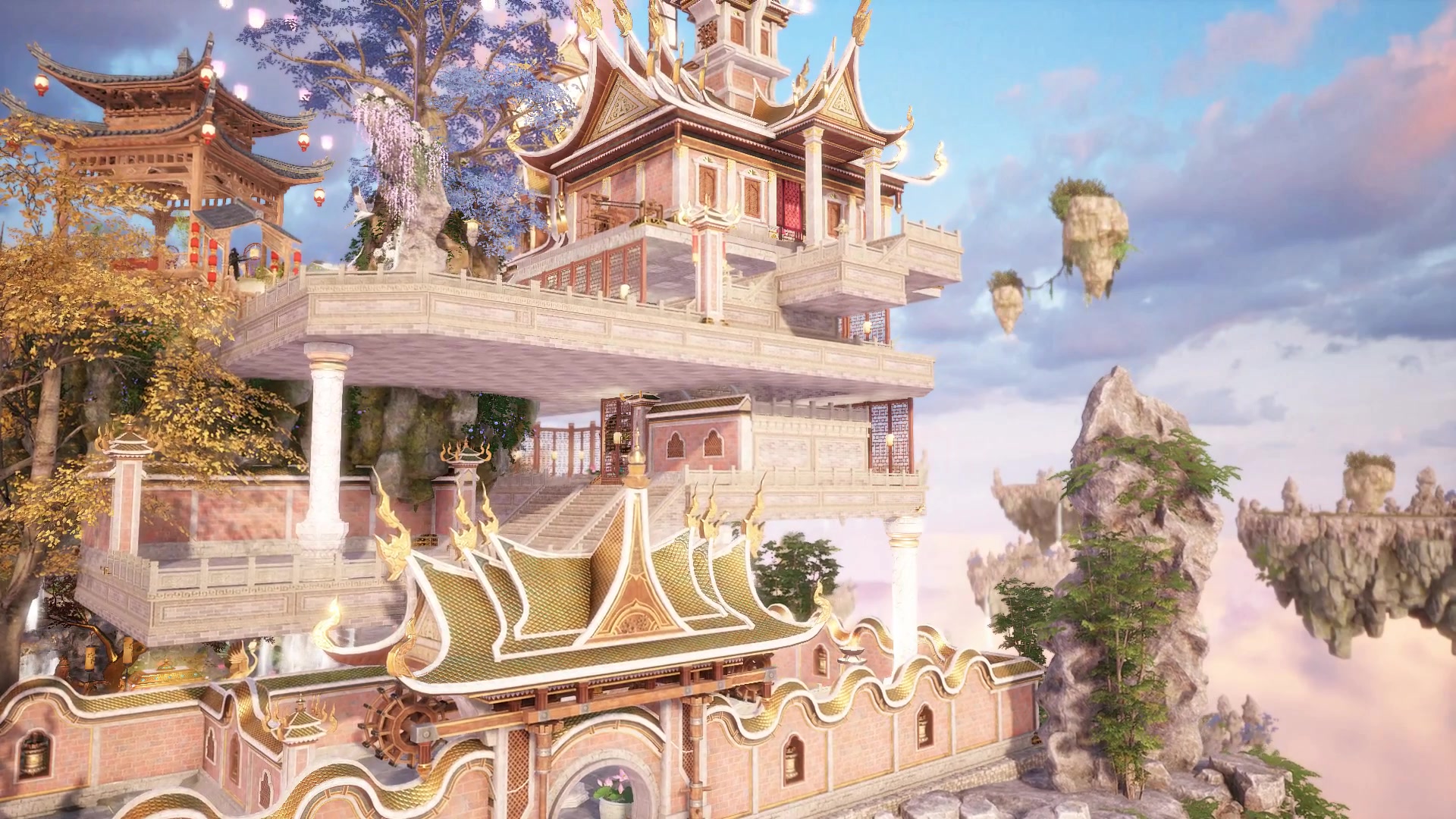 超豪华大型嘉禾云宫古剑奇谭网络版家园仙府设计