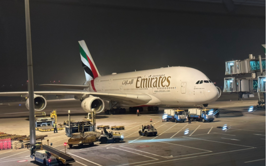 【4k】阿联酋航空公司a380卸货纪实