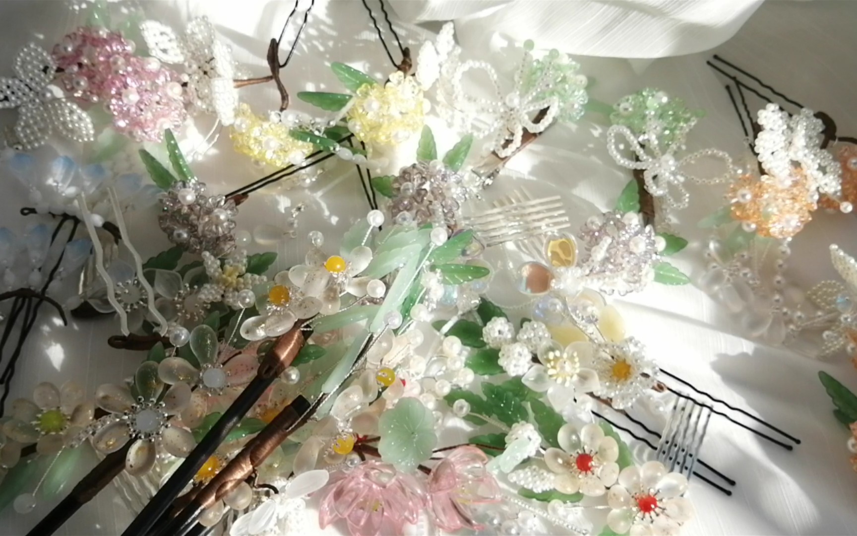 出簪绣球花琉璃花出簪