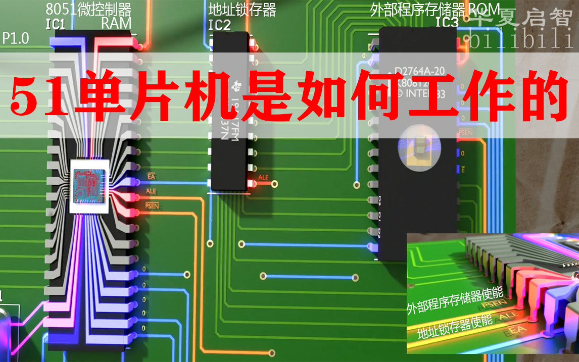 汉语3d动画芯片玩单片机218051单片机是如何工作的