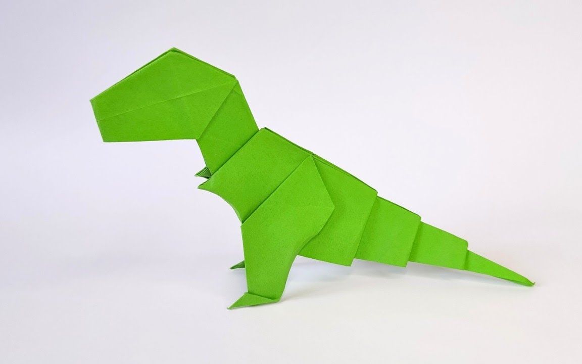 折纸霸王龙骨架的图解图片