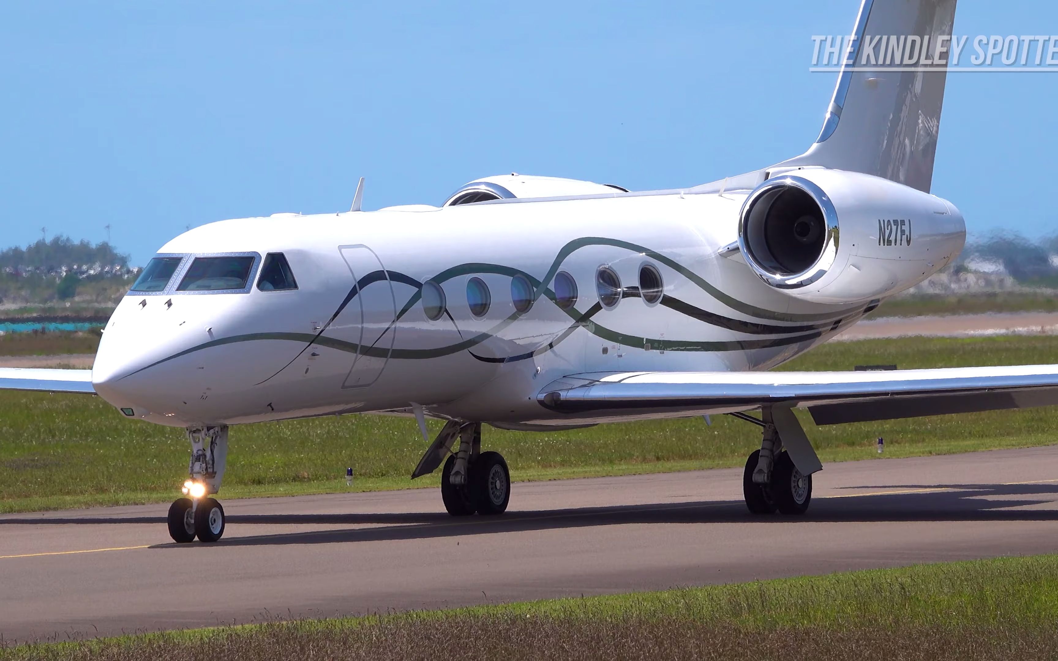 湾流g550,680a等起降|百慕大国际机场|4k_哔哩哔哩_bilibili