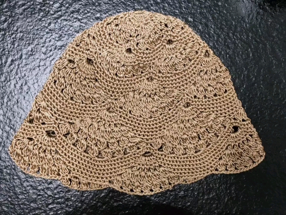 时尚不落伍 经典永流行 钩针贝壳花帽子