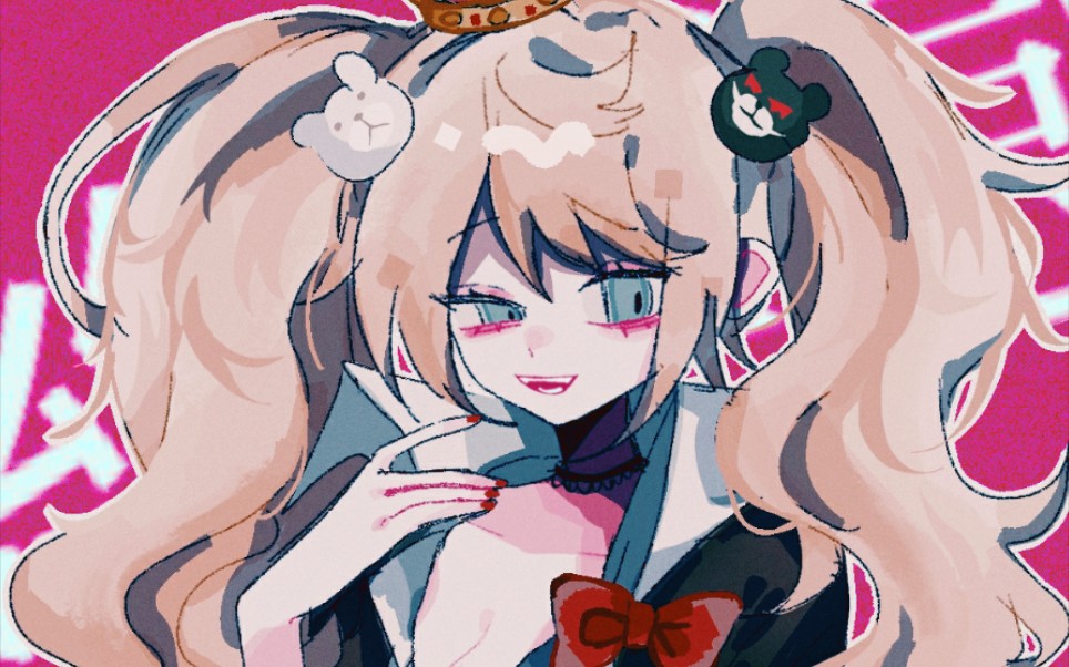江之岛盾子 绘画过程 炒冷饭_哔哩哔哩_bilibili