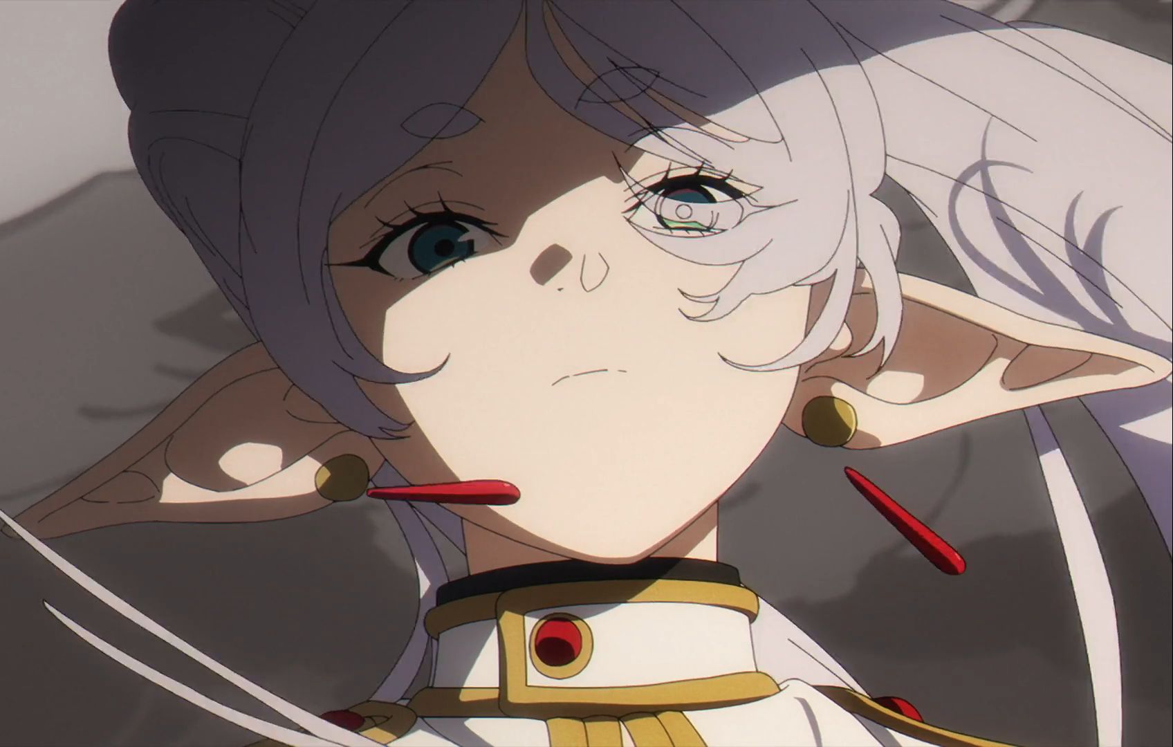 面对地爆天星,芙莉莲面不改色,这眼神太帅啦