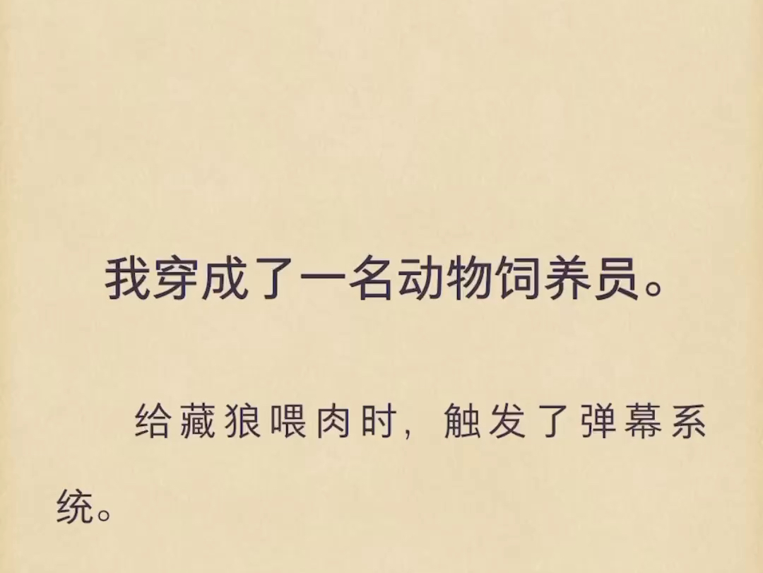 给藏狼喂肉时,触发了