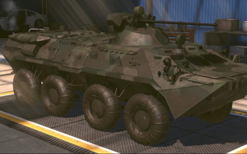 装甲纷争决定版 btr-80 挺帅的装甲车哈哈哈