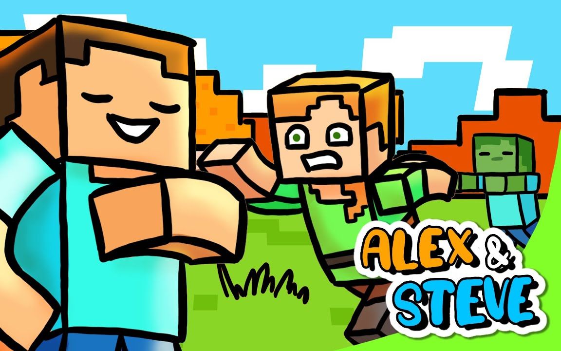 【minecraft我的世界动画】alex和steve的生活 你可以相信我alex!
