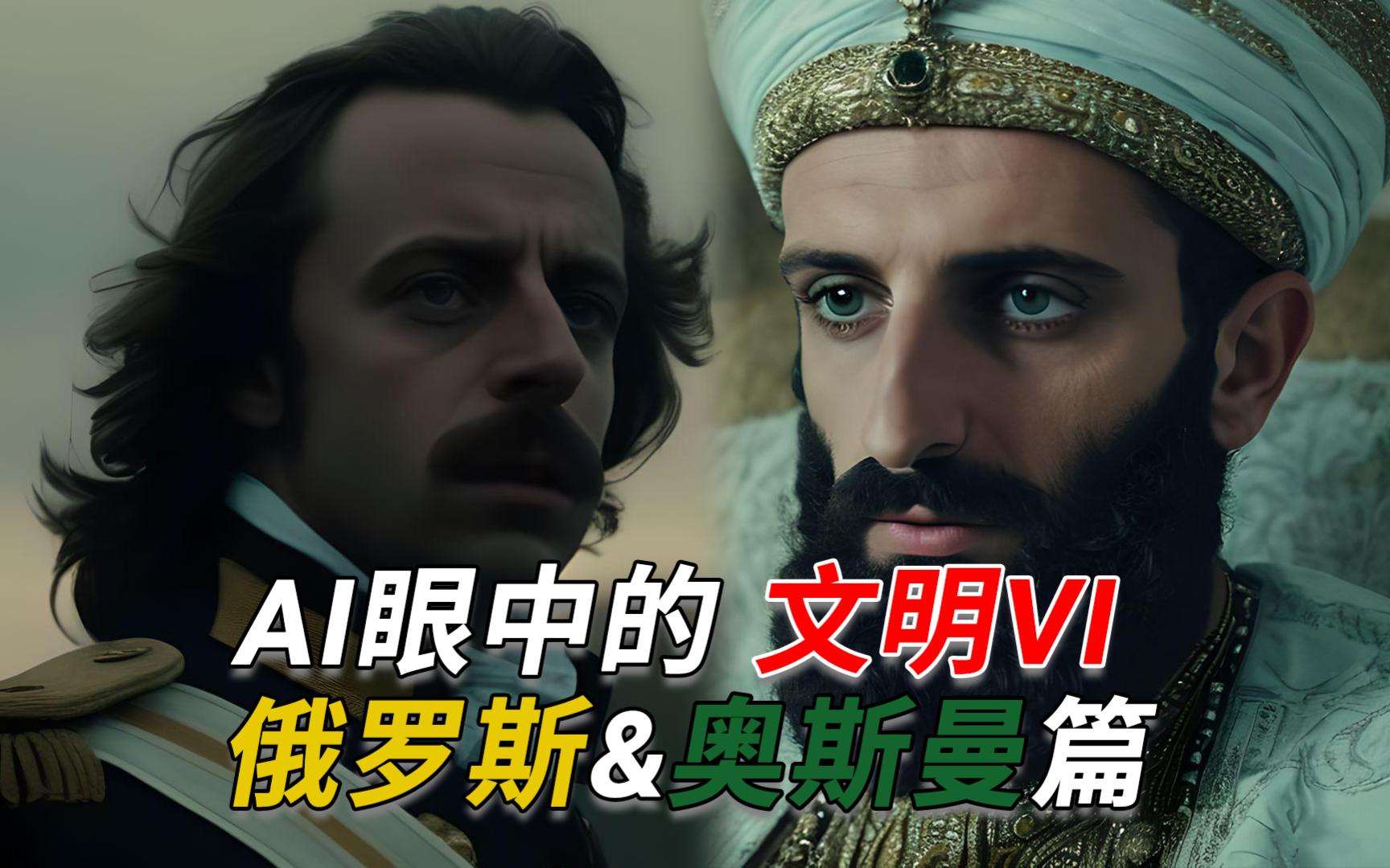 【文明6】ai眼中的彼得大帝和苏莱曼一世 用游戏开局旁白当做提示词