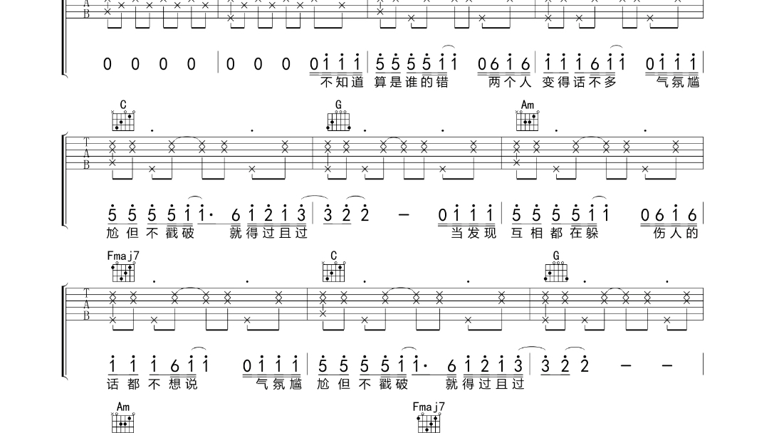 冷战|万妮达|吉他弹唱