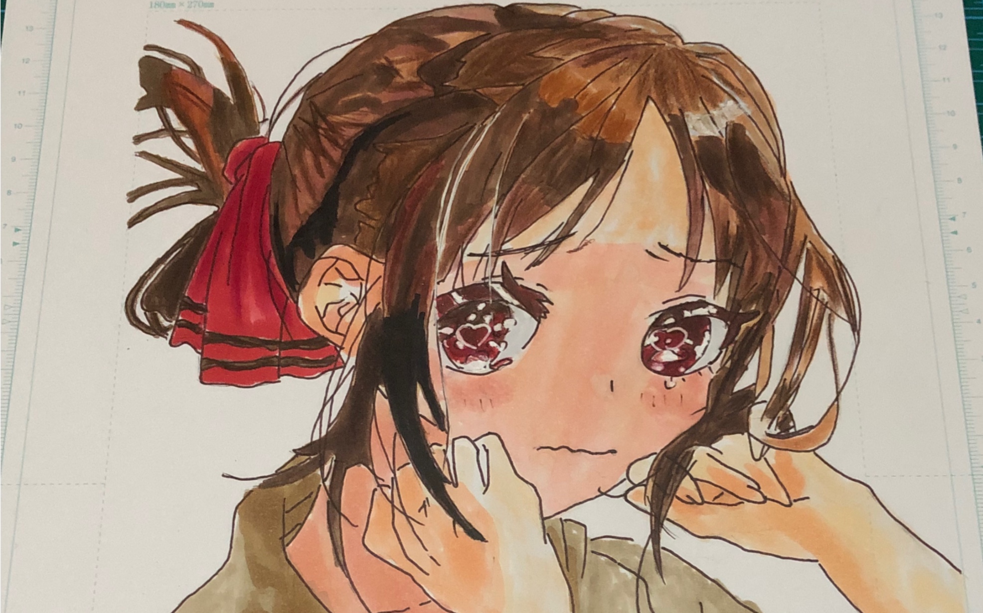 活动作品马克笔手绘辉夜大小姐六一计划