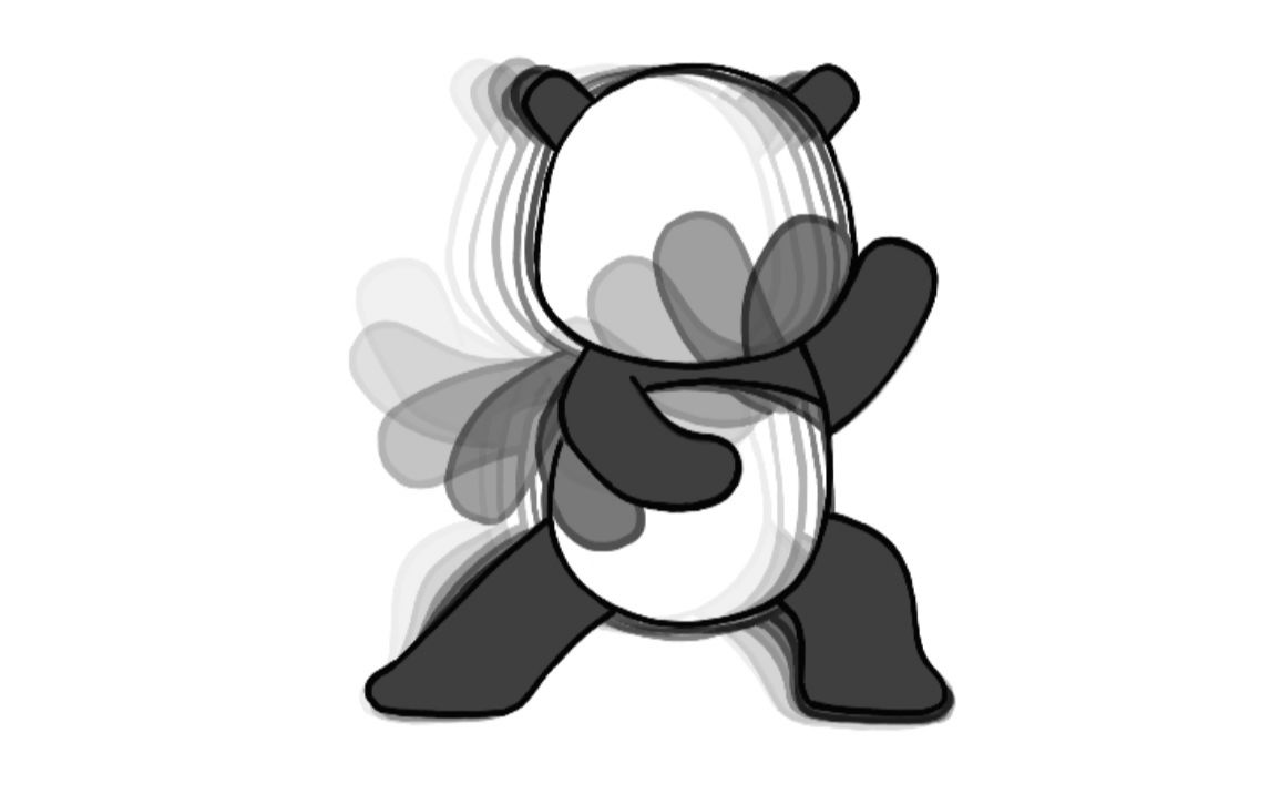 【制作过程】用procreate画一个打太极的熊猫_哔哩哔哩_bilibili
