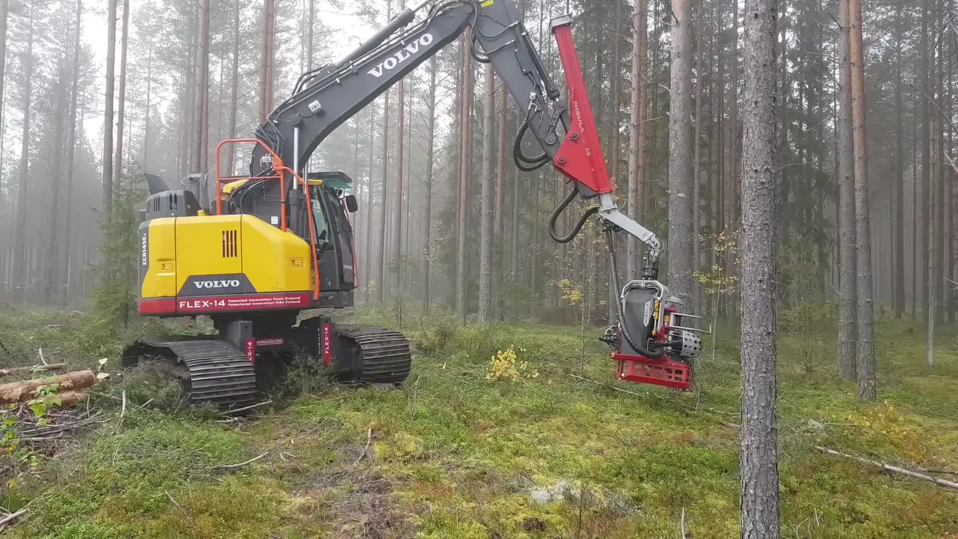 很硬朗的沃尔沃伐木机_哔哩哔哩 (゜-゜)つロ 干杯~-bilibili