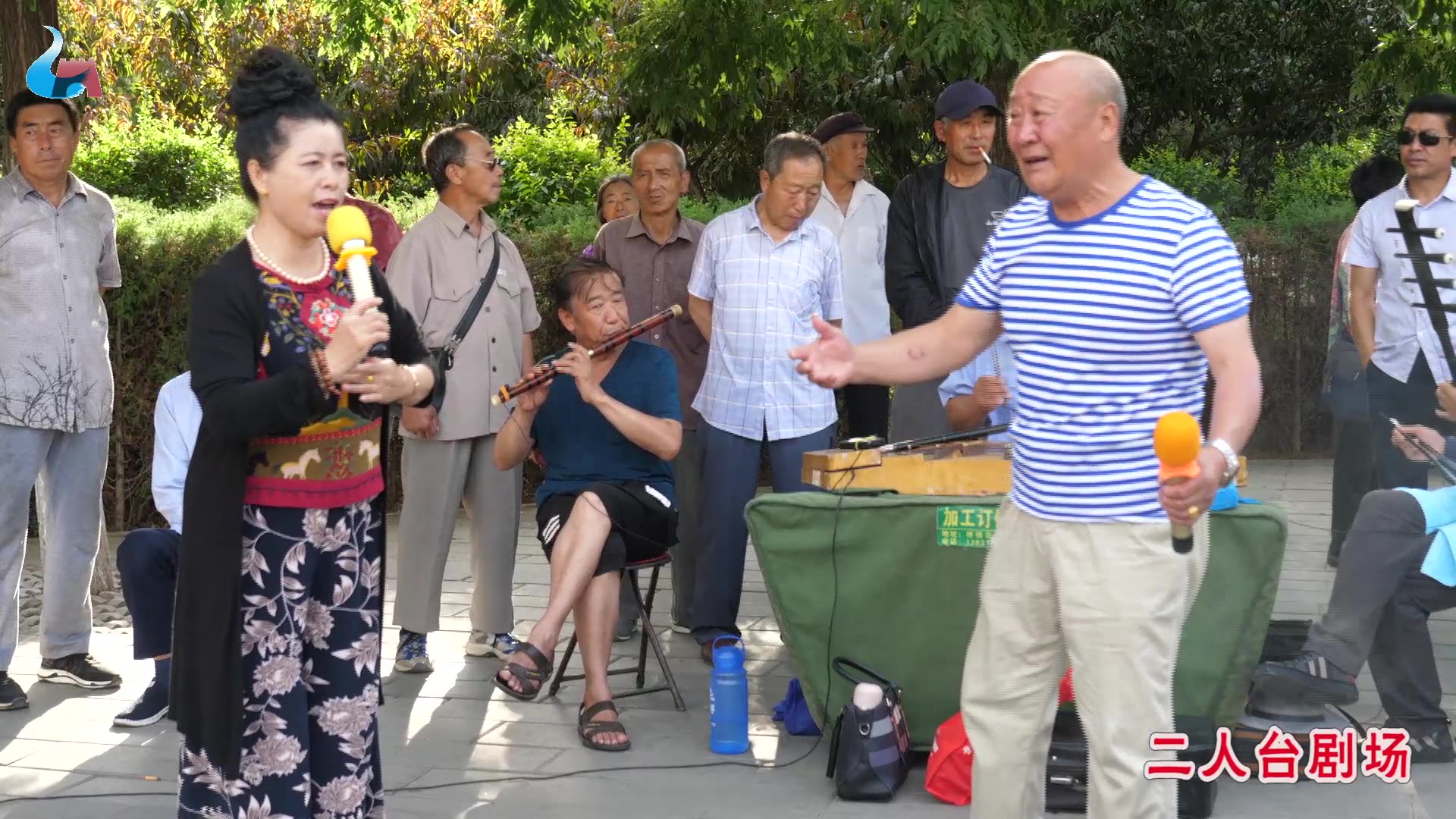 [图]二人台剧场：张家口人民公园二人台，走西口2，枝枝钱文秀表演