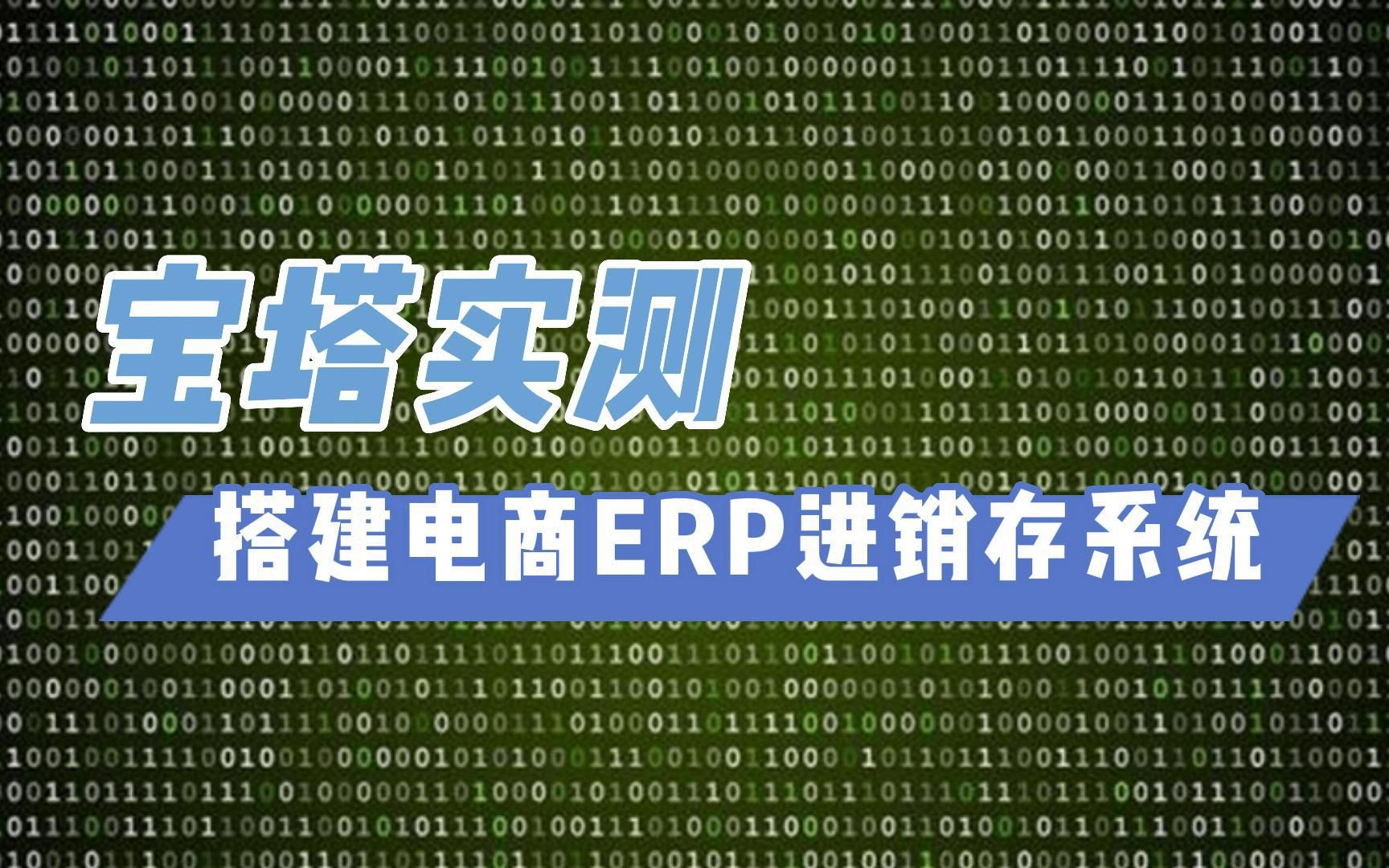 宝塔实测搭建电商ERP进销存系统源码哔哩哔哩bilibili