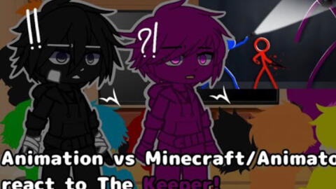 UNDERTALE AU reacts to Animation vs. Minecraft Shorts EP 1 & 2_哔哩哔哩_bilibili