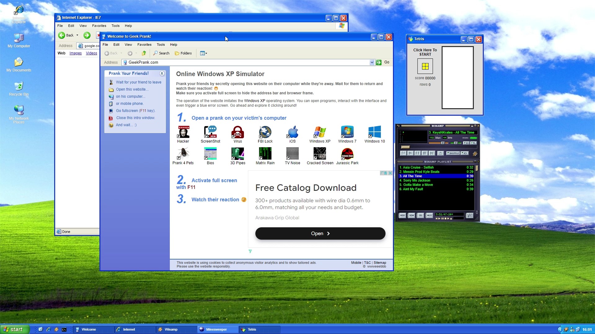 windowsxp经典网页模拟器