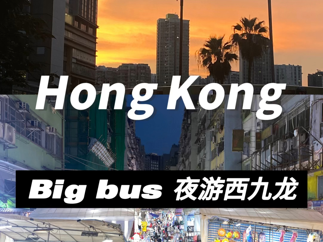 乘坐big bus夜游香港西九龙哔哩哔哩bilibili