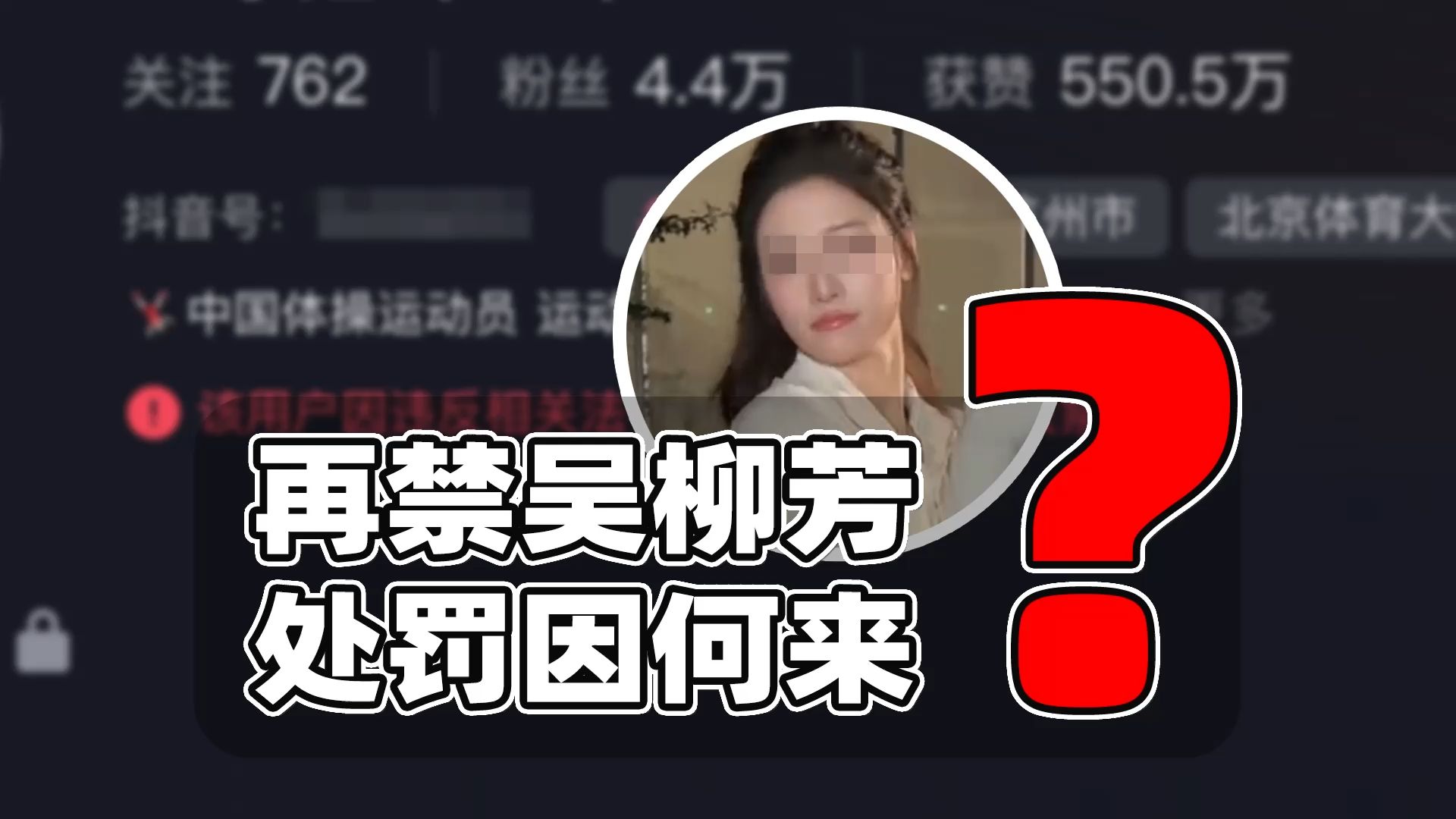 吴柳芳账号为何再遭禁言?处罚MCN机构监管身影明显哔哩哔哩bilibili