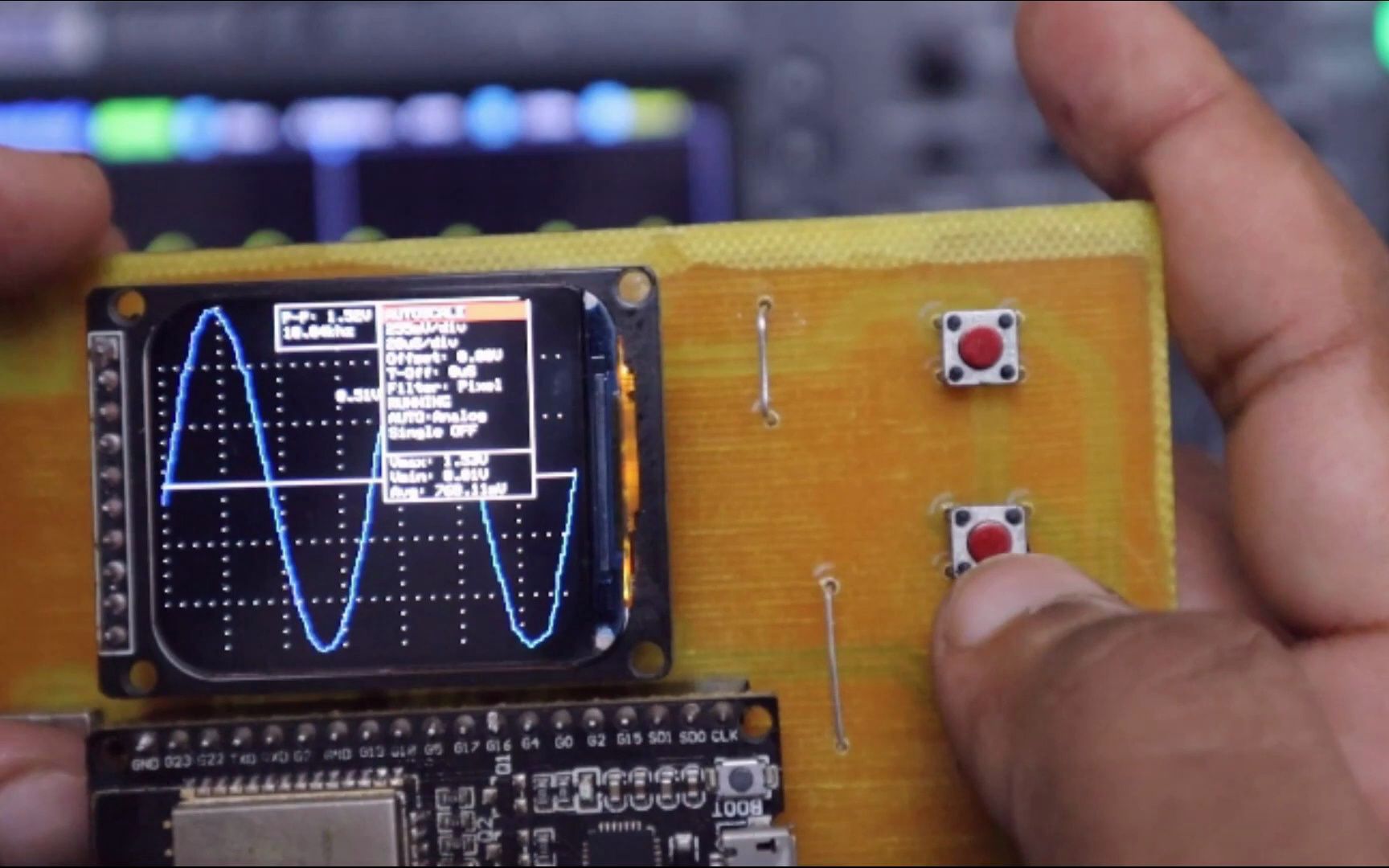 【用ESP32做个示波器】How to Build an ESP32 Based DIY Oscilloscope哔哩哔哩bilibili