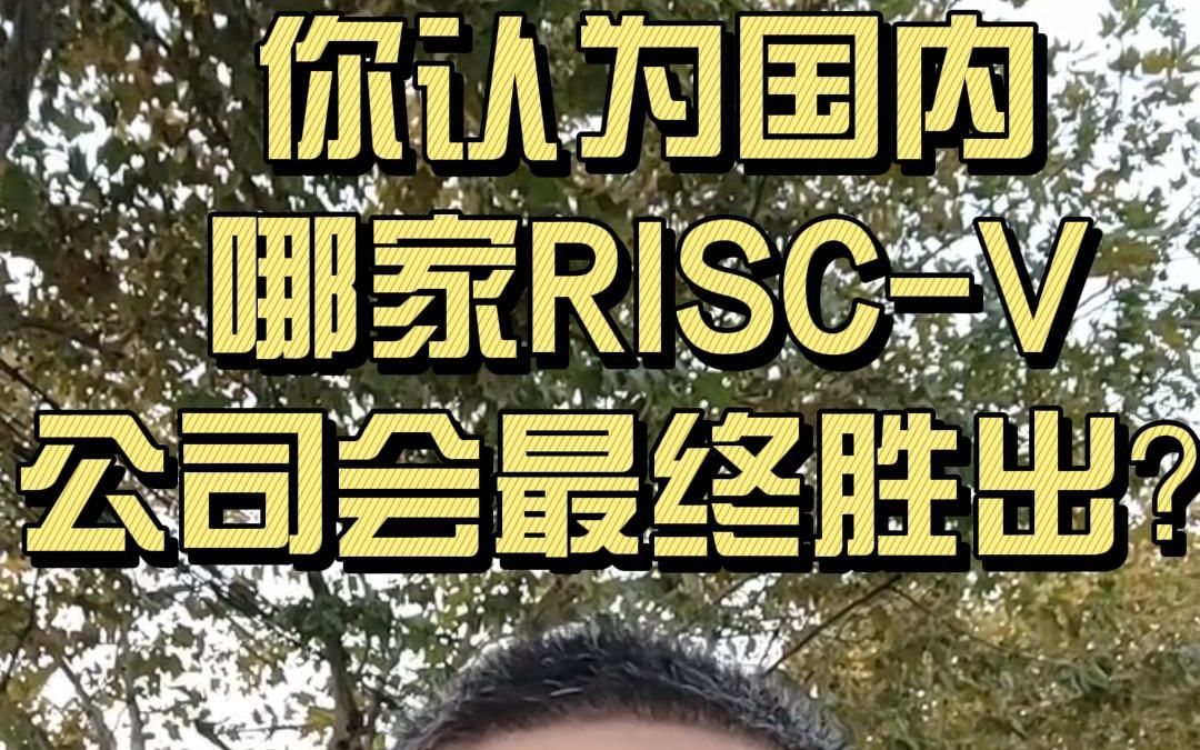 你觉得哪家RISCV初创公司会最终胜出?哔哩哔哩bilibili