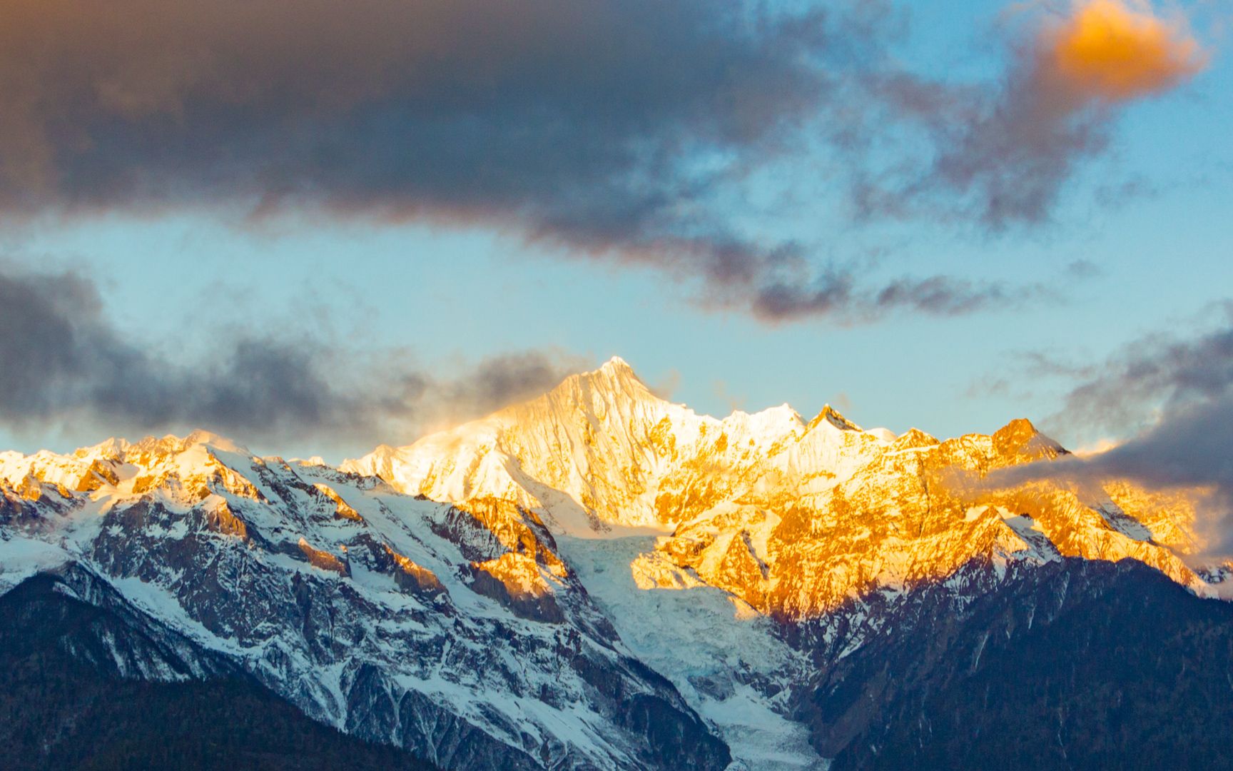 来了云南三次终于见到梅里雪山的真容了