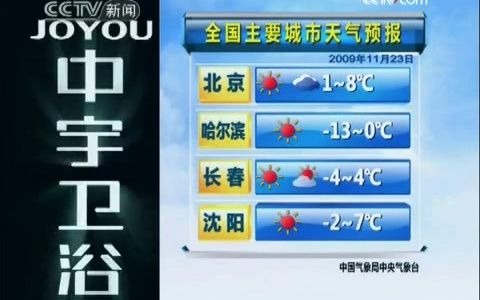 [图]2009 11 23 cctv新闻 11点新闻直播间结束后的广告