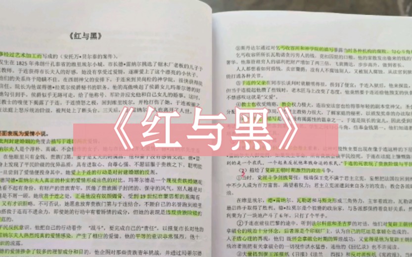 《红与黑》/外国文学史/文学考研磨耳朵/自用哔哩哔哩bilibili