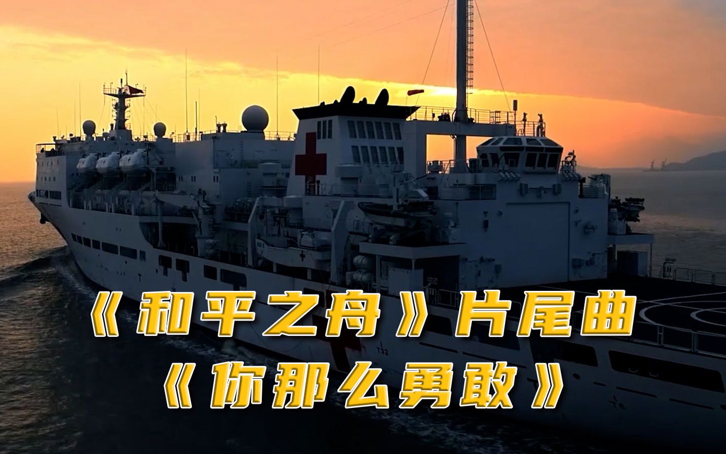 和平方舟官兵深情演绎《和平之舟》片尾曲《你那么勇敢》)哔哩哔哩bilibili