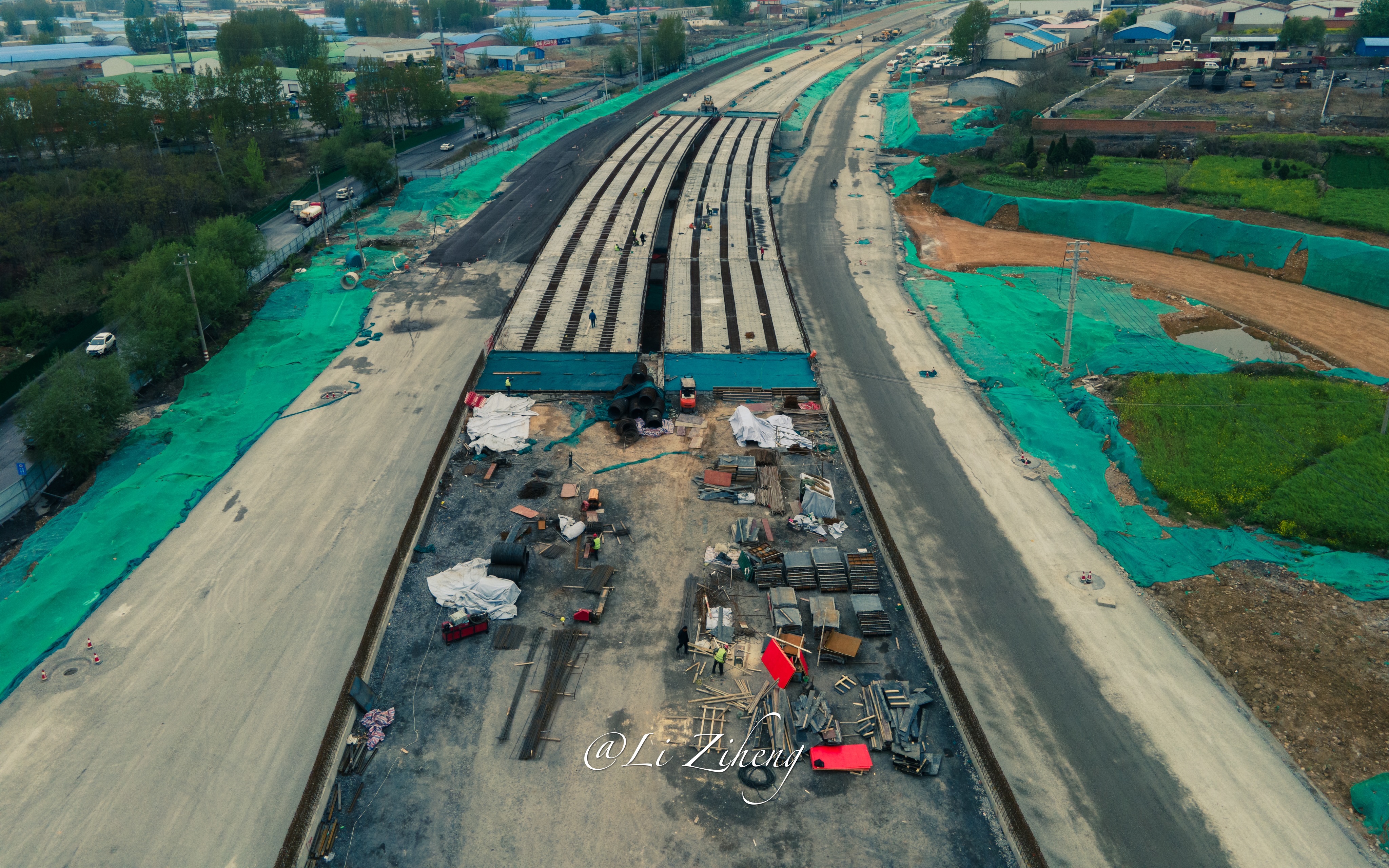 【4k·航拍】稳定运镜|平顶山(在建)鹰城大道东段|东环路|新华路|党校