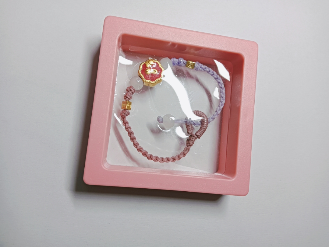 双色双面编绳手链