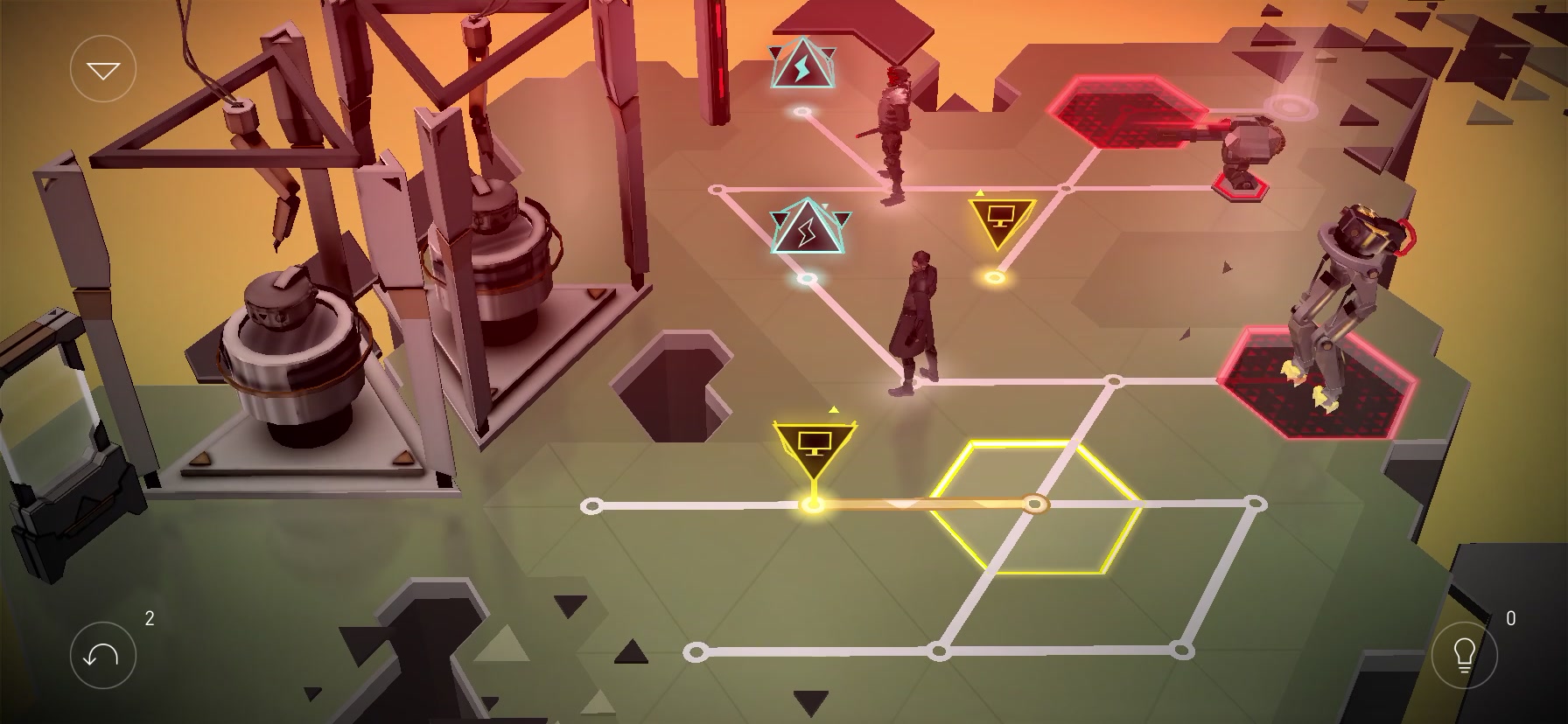 秘密行动解谜游戏ios版《突出重围:出击deus ex go》关卡35