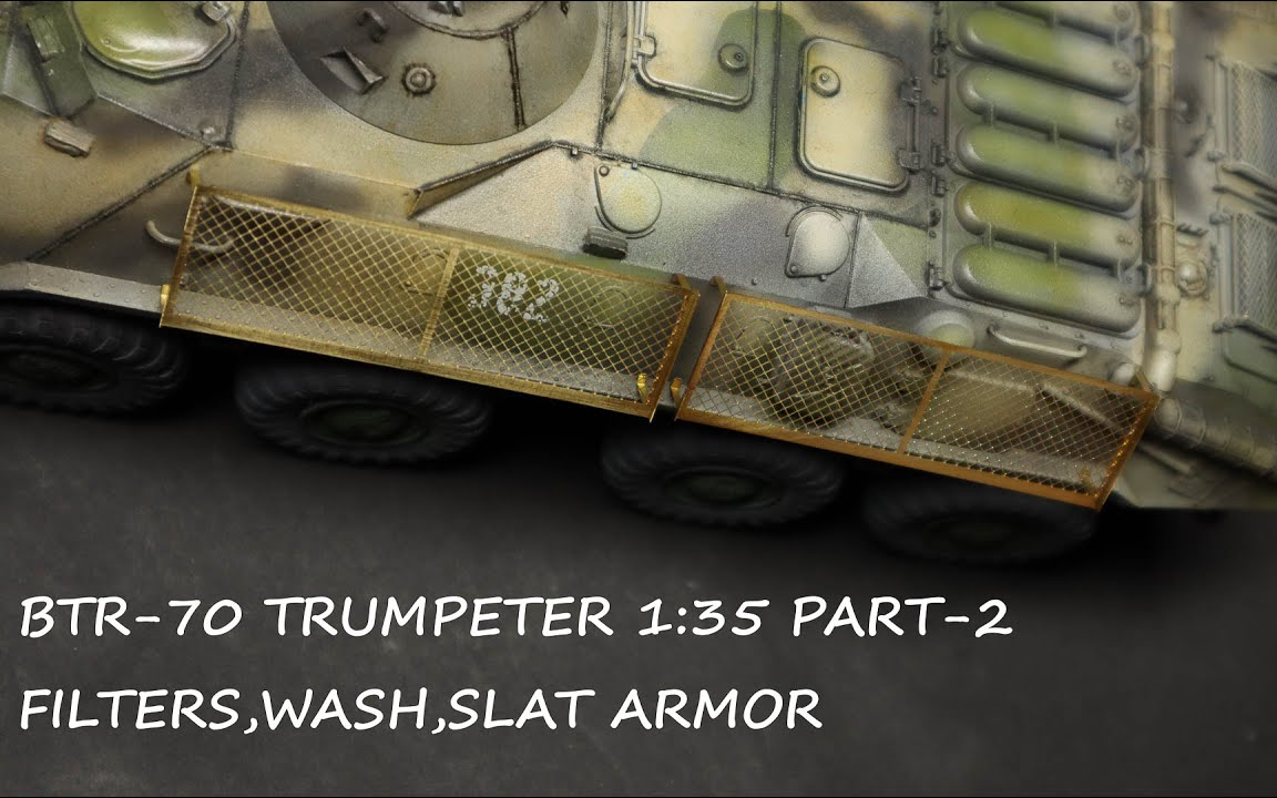 BTR70 TRUMPETER 1 35 B&W TECHNIQUE A.MIG7128 (PART 1)哔哩哔哩bilibili