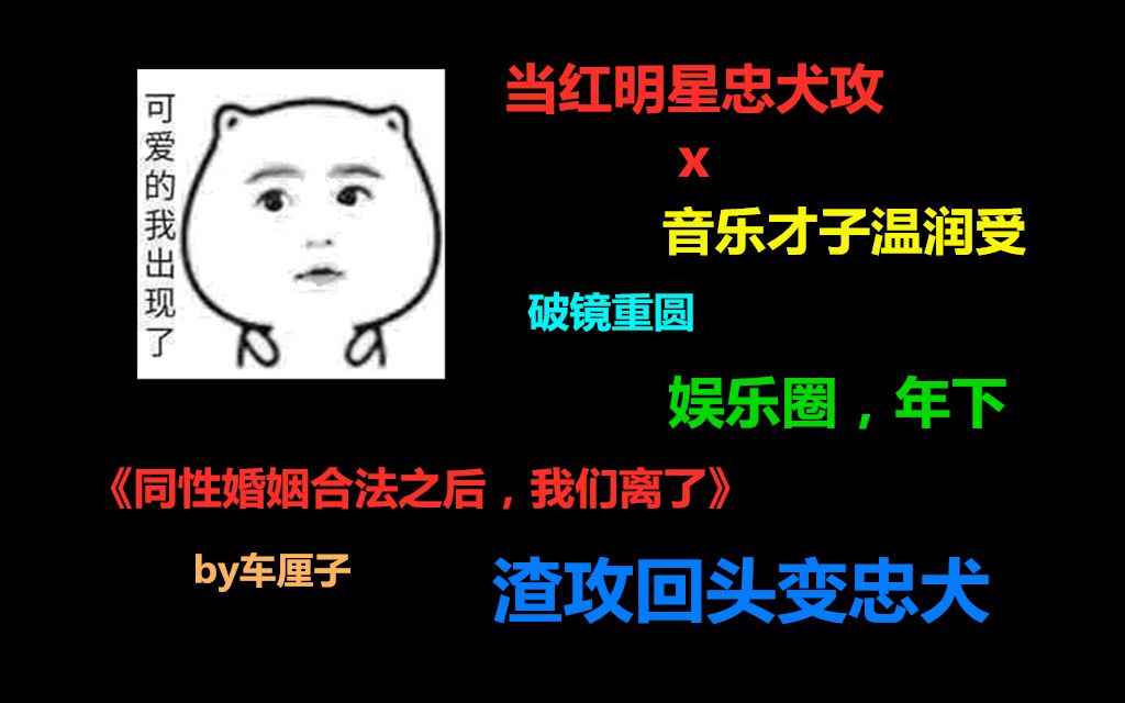 【布欢短推文】《同性婚姻合法之后,我们离了》当红明星忠犬攻x音乐才子温润受哔哩哔哩bilibili