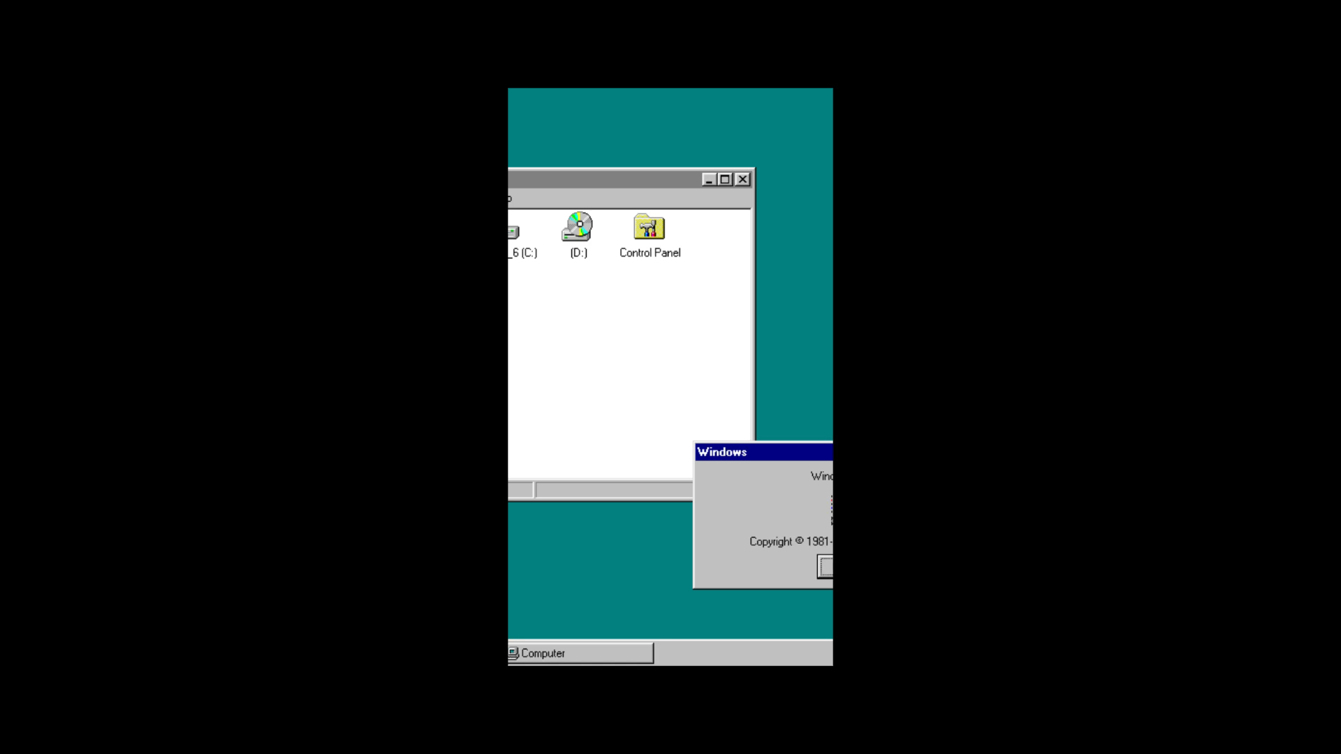 windows95界面扩图