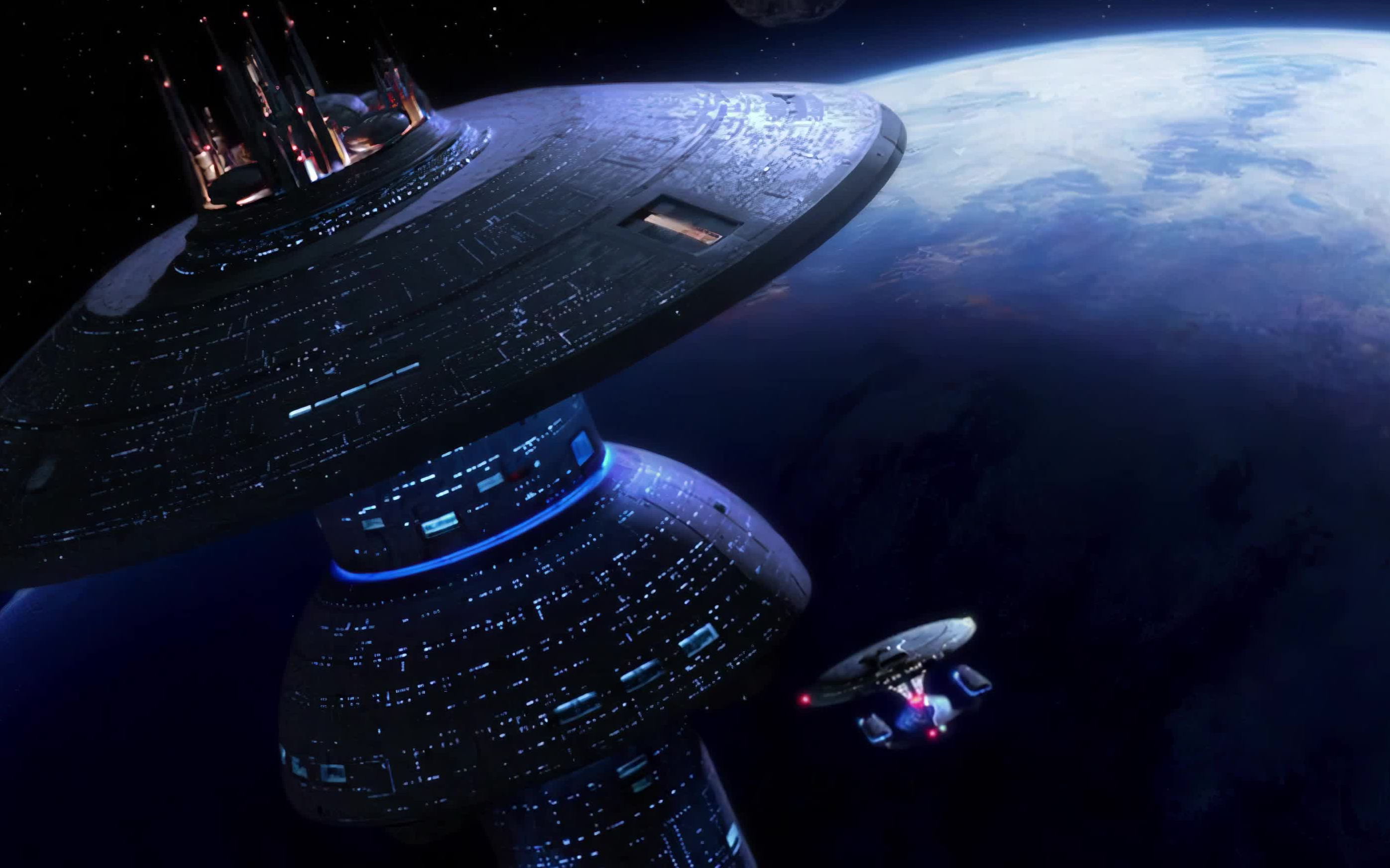 星际迷航下一代第一季第15集企业号d星舰检修片段