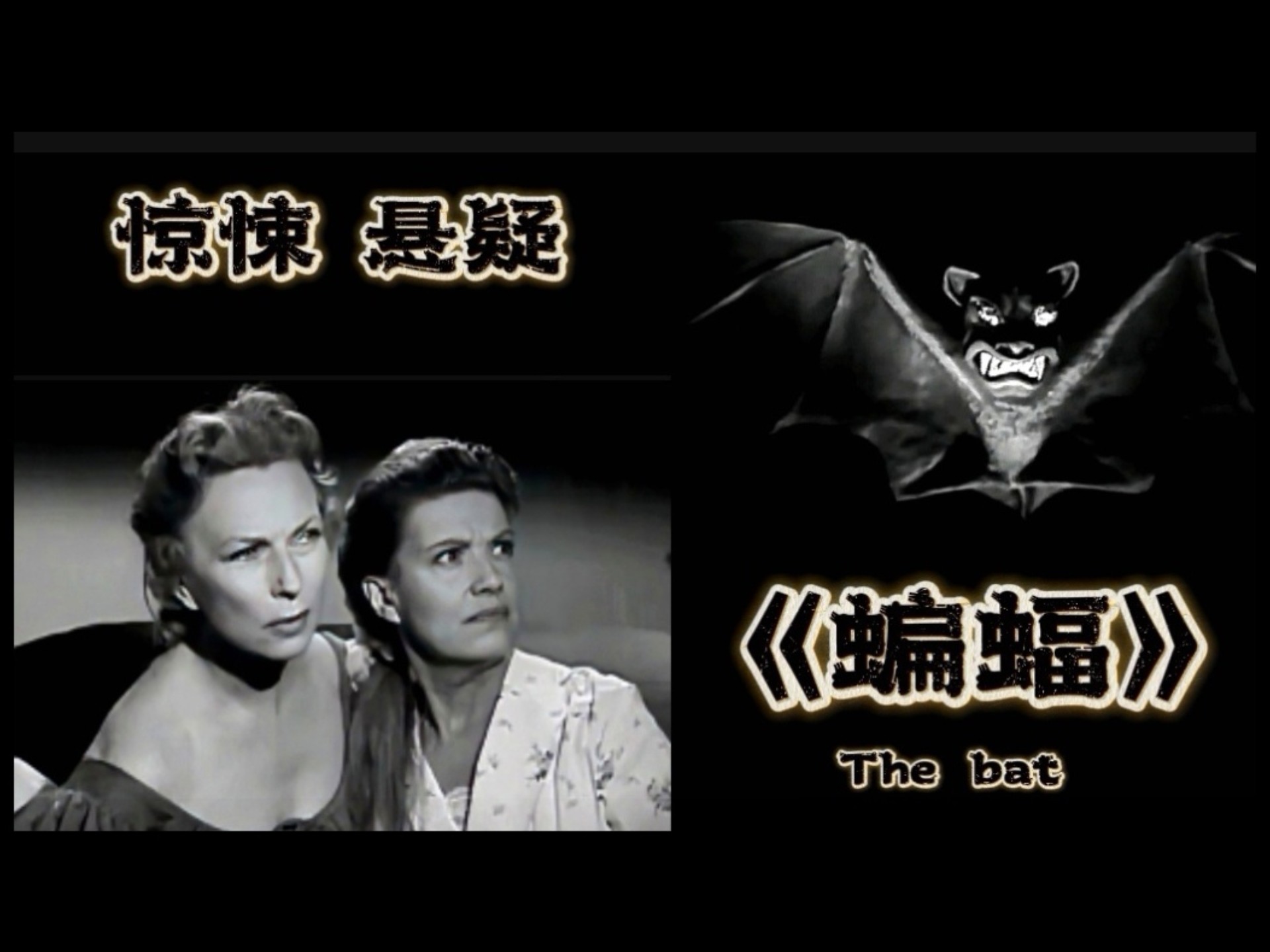 美国1959年上映的犯罪,惊悚,悬疑电影《蝙蝠》,小镇人心惶惶,因为既来