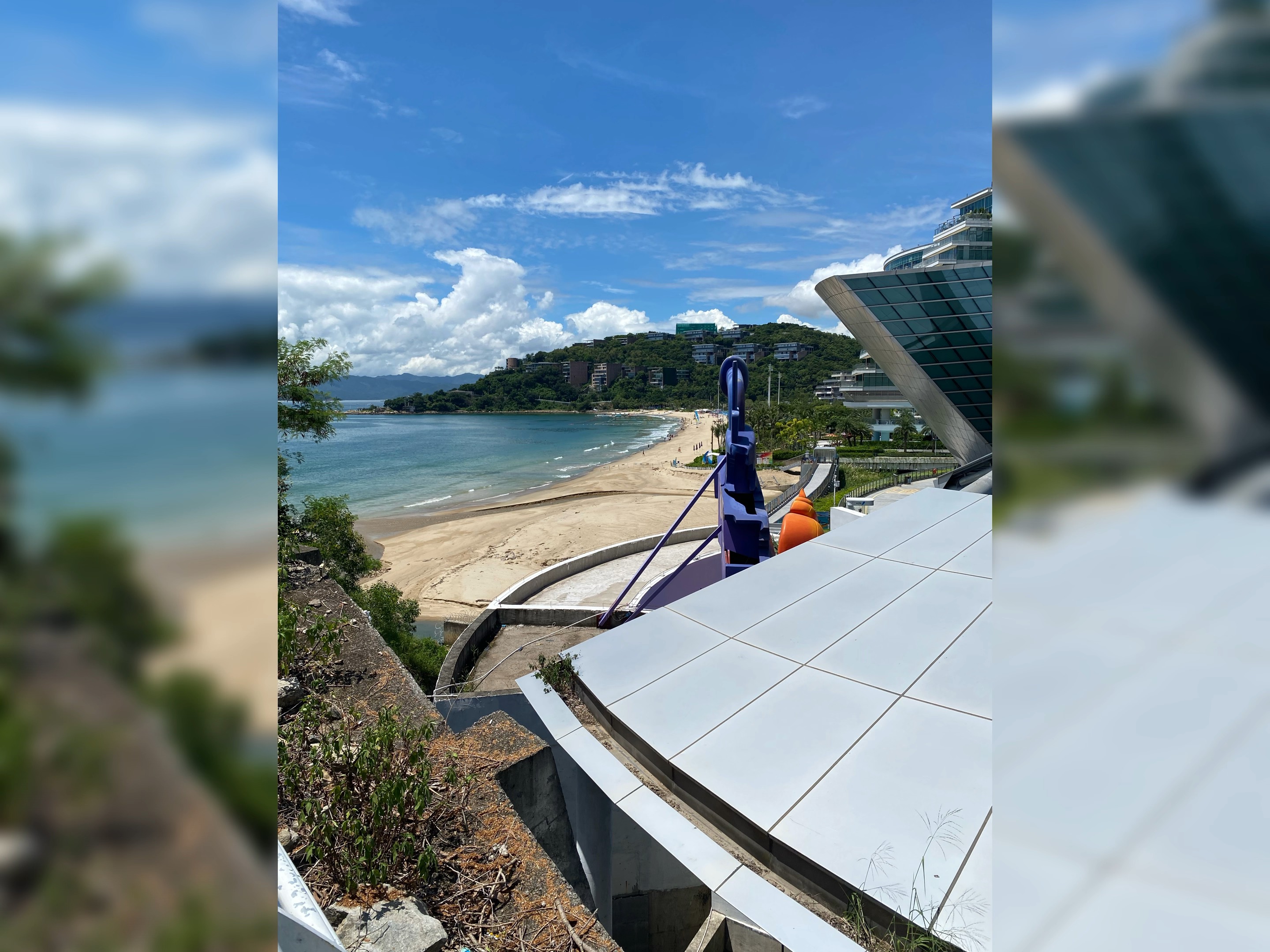 深圳,小梅沙,太蓝了