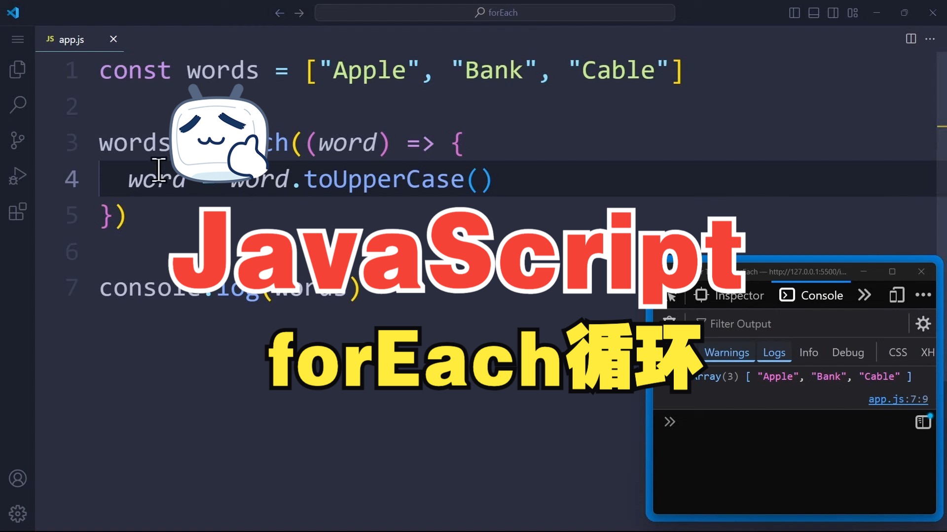 JavaScript中的forEach循环哔哩哔哩bilibili