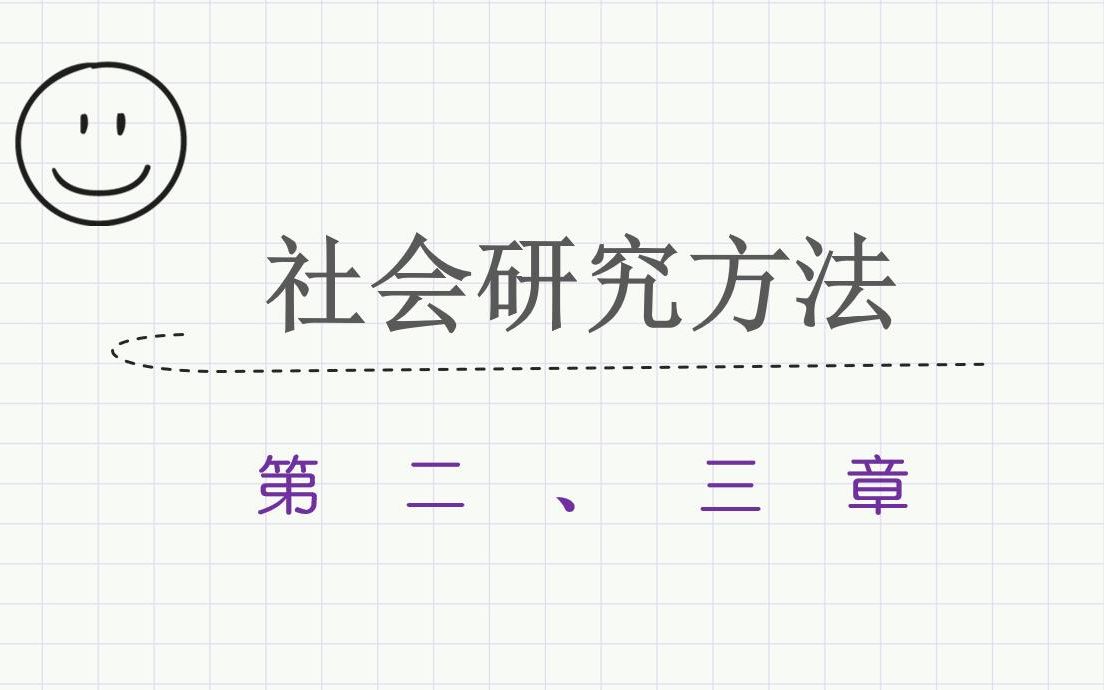 社会研究研究第二第三章哔哩哔哩bilibili