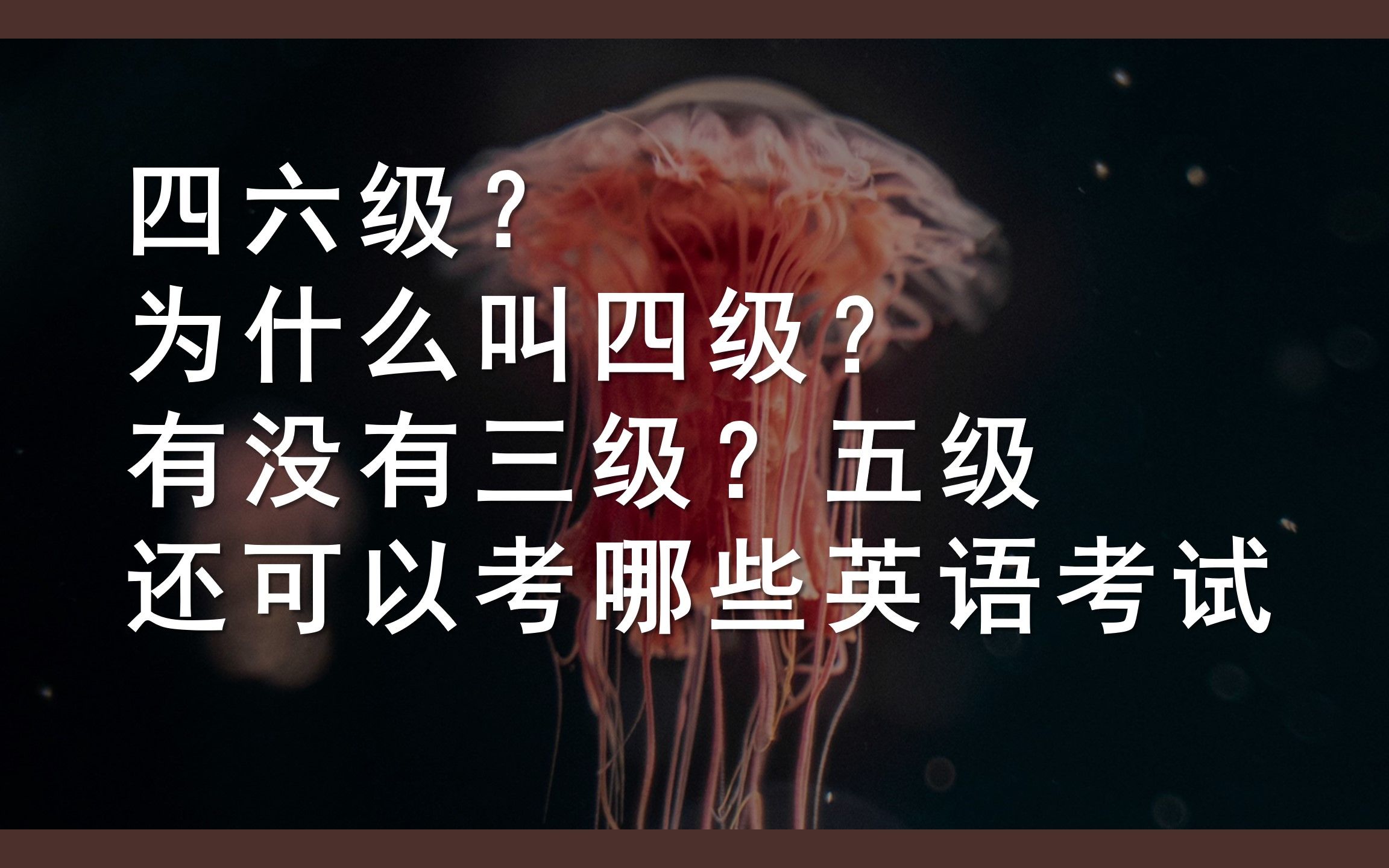 [图]四六级为什么叫四级？大学生还可以考什么英文考试？