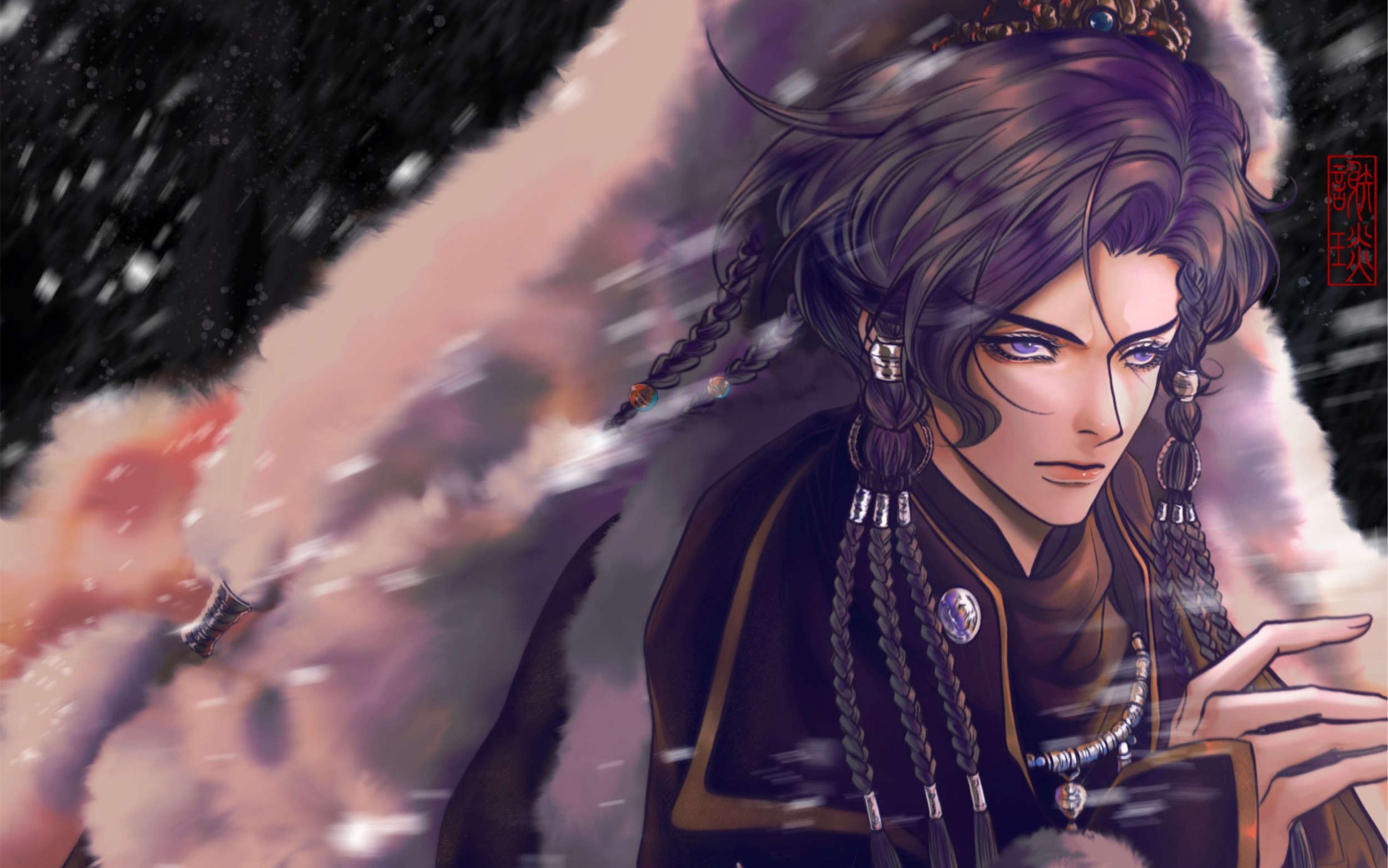 【procreate上色】苍越孤鸣_金光布袋戏