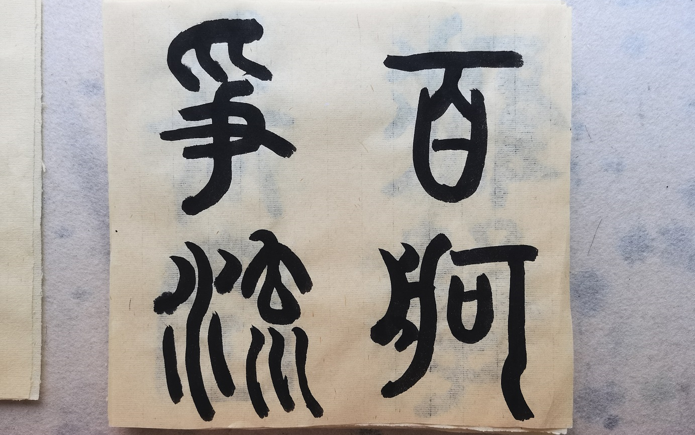 【书法】小篆《沁园春·长沙》(九)——百舸争流_哔哩哔哩_bilibili